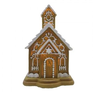 Svítící perníková chaloupka Gingerbread House - 9*9*14 cm 6PR4192 obraz