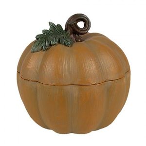 Oranžová dekorace dóza dýně Pumpkins - 10*8*10 cm 6PR4234 obraz