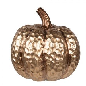 Zlatá dekorační keramická dýně Pumpkin - Ø 17*17 cm 6CE1802 obraz