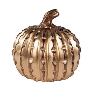 Zlatá dekorační keramická dýně Pumpkin - Ø 14*14 cm 6CE1800 obraz