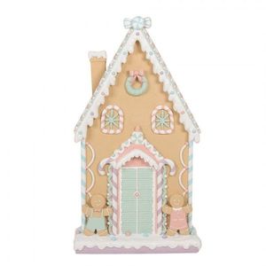 Perníková veliká dekorace chaloupky a perníčků Gingerbread House - 50*15*93 cm 5PR0137 obraz