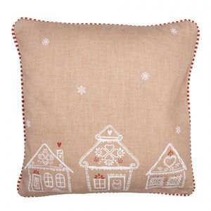 Povlak na polštář s perníkovými chaloupkami Gingerbread Bliss - 40*40cm GBB21 obraz