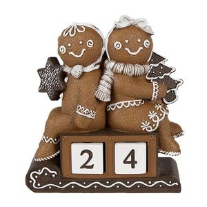 Vánoční adventní kalendář s perníčky Gingerbread - 11*4*13 cm 6PR4311 obraz