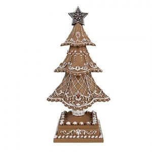 Dekorace vánoční perníkový stromek Gingerbread Tree - Ø 18*32 cm 6PR4978GG obraz