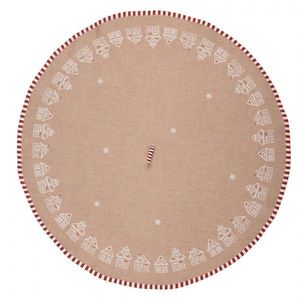 Kulatá utěrka s perníkovými chaloupkami Gingerbread Bliss - Ø 80 cm GBB48 obraz