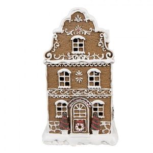 Vánoční perníková chaloupka s Led světýlky Gingerbread House - 12*10*21 cm 6PR4976GG obraz