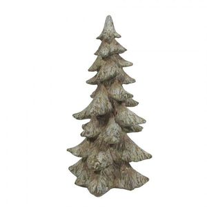 Hnědá dekorace vánoční stromek Christmas Tree - 19*18*36 cm 6PR4292 obraz