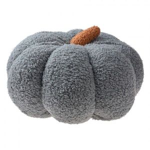 Šedý dekorační polštář ve tvaru dýně Pumpkin - Ø 28*18 cm KG033.008G obraz