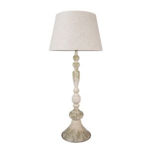 Kovová béžová stolní vintage lampa Eléonore - Ø 38x88 cm 5LMC0041 obraz