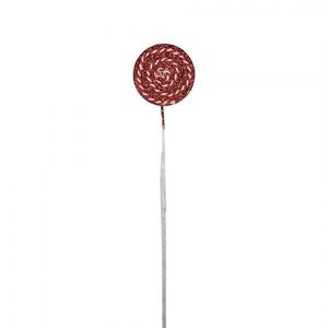 Bílo-červený vánoční zápich lízátka Lollipop - 6*2*40 cm 65867 obraz