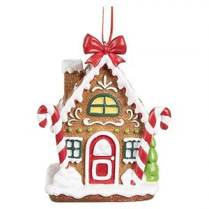 Závěsná ozdoba perníková chaloupka Gingerbread House - 7*5*9 cm 6PR4254 obraz