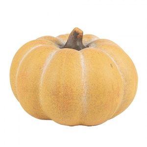 Žluooranžová keramická dekorace dýně Pumpkin - Ø 15*10 cm 6CE1759 obraz