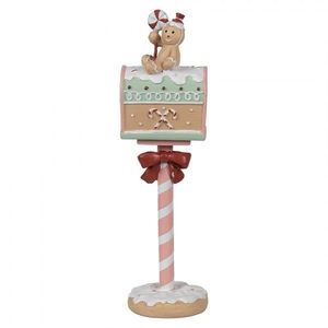 Vánoční dekorace schránka s perníčkem Gingerbread Mailbox Pastello - 11*10*36 cm 6PR4265 obraz