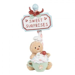 Vánoční dekorace Perníček Gingerbread Sweet Surprises Pastello - 13*10*25 cm 6PR4269 obraz