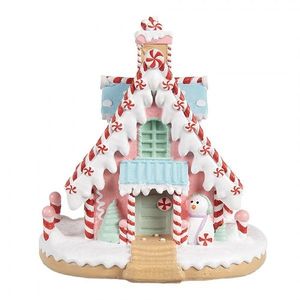 Barevná perníková chaloupka Gingerbread House Pastello - 16*13*15 cm 6PR4268 obraz