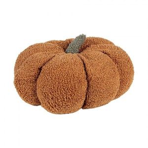 Oranžovo-hnědý dekorační polštář ve tvaru dýně Pumpkin - Ø 28*18 cm KG033.008CH obraz