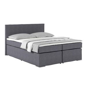 Postel Boxspring NERO PL: 160/200 cm, tmavě šedá obraz