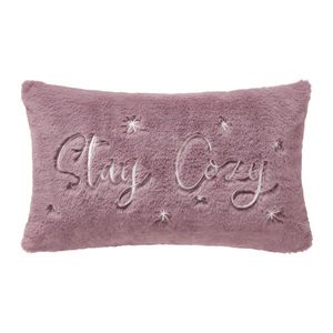 Kožešinový polštář Stay Cozy, 30/50cm, hnědofialová obraz