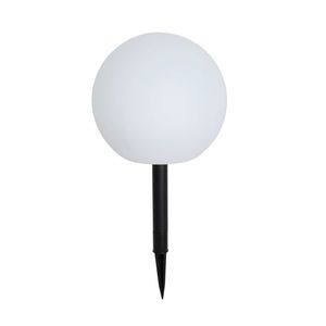 Venkovní lampa bílá 25 cm vč. LED IP44 solární RGBW - Ludger obraz