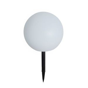 Venkovní lampa bílá 30 cm vč. LED IP44 solární RGBW - Ludger obraz