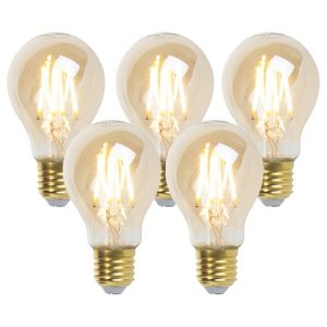 Sada 5 E27 stmívatelných LED žárovek goldline 5W 380 lm 2200K obraz