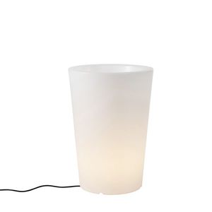 Chytrá venkovní stojací lampa s květináčem bílá IP65 vč. LED Wifi A60 - Verano obraz