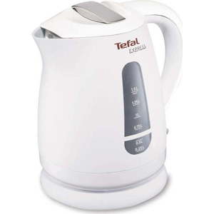 Bílá plastová rychlovarná konvice 1, 5 l KO299830 – Tefal obraz