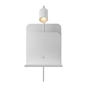 Nordlux Nordlux - Nástěnné svítidlo s poličkou a USB ROOMI 1xGU10/8W/230V bílá obraz