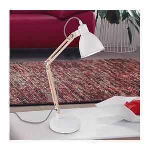 Eglo Eglo 901294 - Stolní lampa TORONA 1 1xE14/28W/230V bílá - FSC certifikováno obraz