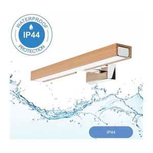 Brilagi Brilagi-LED Koupelnové osvětlení zrcadla WOODY MIRROR LED/8W/230V IP44 dub/chrom obraz