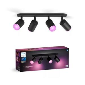 Philips Philips - LED RGBW Stmívatelné bodové svítidlo Hue FUGATO 4xGU10/4, 2W/230V černá obraz