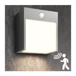 Brilagi Brilagi -LED Venkovní nástěnné svítidlo se senzorem TERNI LED/12W/230V šedá IP44 obraz