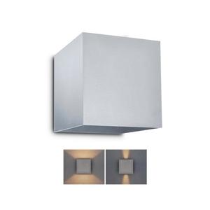 Brilagi Brilagi - LED Venkovní nástěnné svítidlo CUBE LED/6W/230V šedá IP54 obraz