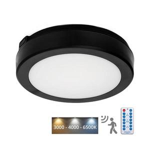 LED Koupelnové stropní svítidlo se senzorem NAIROS LED/12W/230V IP65 černá + DO obraz