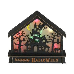 LED Dekorace HALLOWEEN LED/2xAA/multicolor strašidelný dům obraz