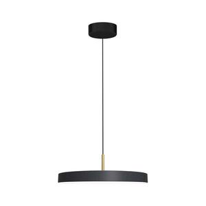 LED Lustr na lanku DISC LED/38W/230V pr. 45 cm černá obraz