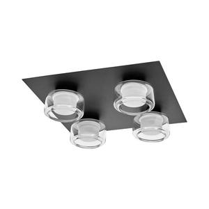 Ledvance Ledvance -LED Koupelnové stropní svítidlo ORBIS FLAME 4xLED/5, 5W/230V IP44 černá obraz