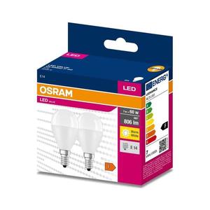 Osram SADA 2x LED Žárovka P45 E14/7W/230V 3000K - Osram obraz