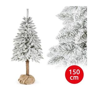 Vánoční stromek na kmenu NATURAL WITH SNOW 150 cm smrk obraz