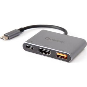 USB hub 3v1 100W HDMI 4K obraz