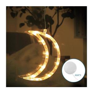 B.V. - LED Vánoční dekorace LED/3xAAA měsíc 18, 5cm obraz