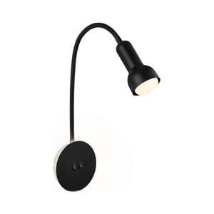 Briloner Briloner 2178015 - LED Nástěnná flexibilní lampa 1xE14/10W/230V + LED/3W černá obraz