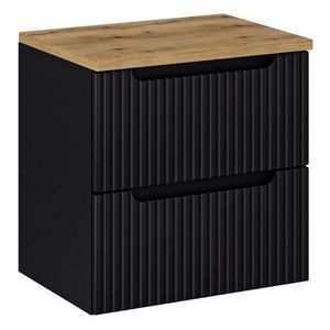 ArtCom Koupelnová skříňka s deskou NOVA Black D60/1 | 60 cm obraz