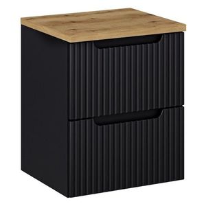 ArtCom Koupelnová skříňka s deskou NOVA Black D50/1 | 50 cm obraz