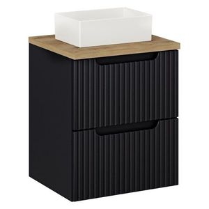 ArtCom Koupelnová skříňka s umyvadlem a deskou NOVA Black DU50/1 | 50 cm obraz