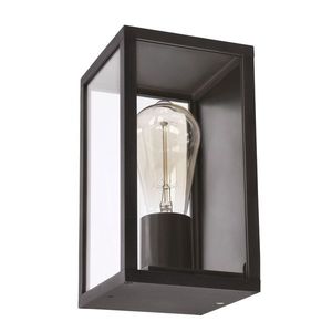 Candellux Černé fasádní svítidlo Hoya pro žárovku 1x E27 IP44 21-32270 obraz