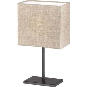 Černo-béžová stolní lampa s textilním stínidlem (výška 30 cm) Kate – Fischer & Honsel obraz