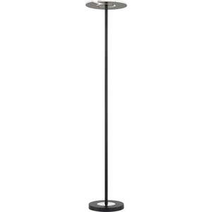 Černá LED stmívatelná stojací lampa se skleněným stínidlem (výška 180 cm) Dent – Fischer & Honsel obraz