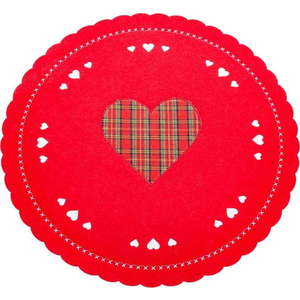 Látkové prostírání ø 30 cm Christmas Heart – Casa Selección obraz