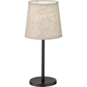 Černo-béžová stolní lampa s textilním stínidlem (výška 30 cm) Eve – Fischer & Honsel obraz